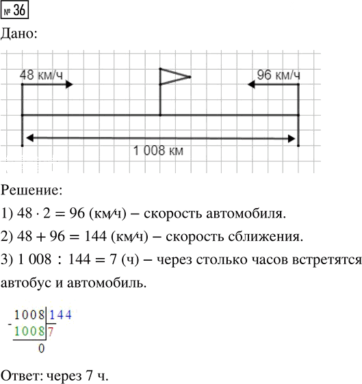 Иллюстрация к решению «ГДЗ по Математике 4 Класс Часть 2 Страница 104 Моро, Волкова, Степанова - Подробные Ответы», 1
